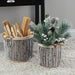 Signature HomeStyles Baskets Whitewash Bark 2-pc Basket Set