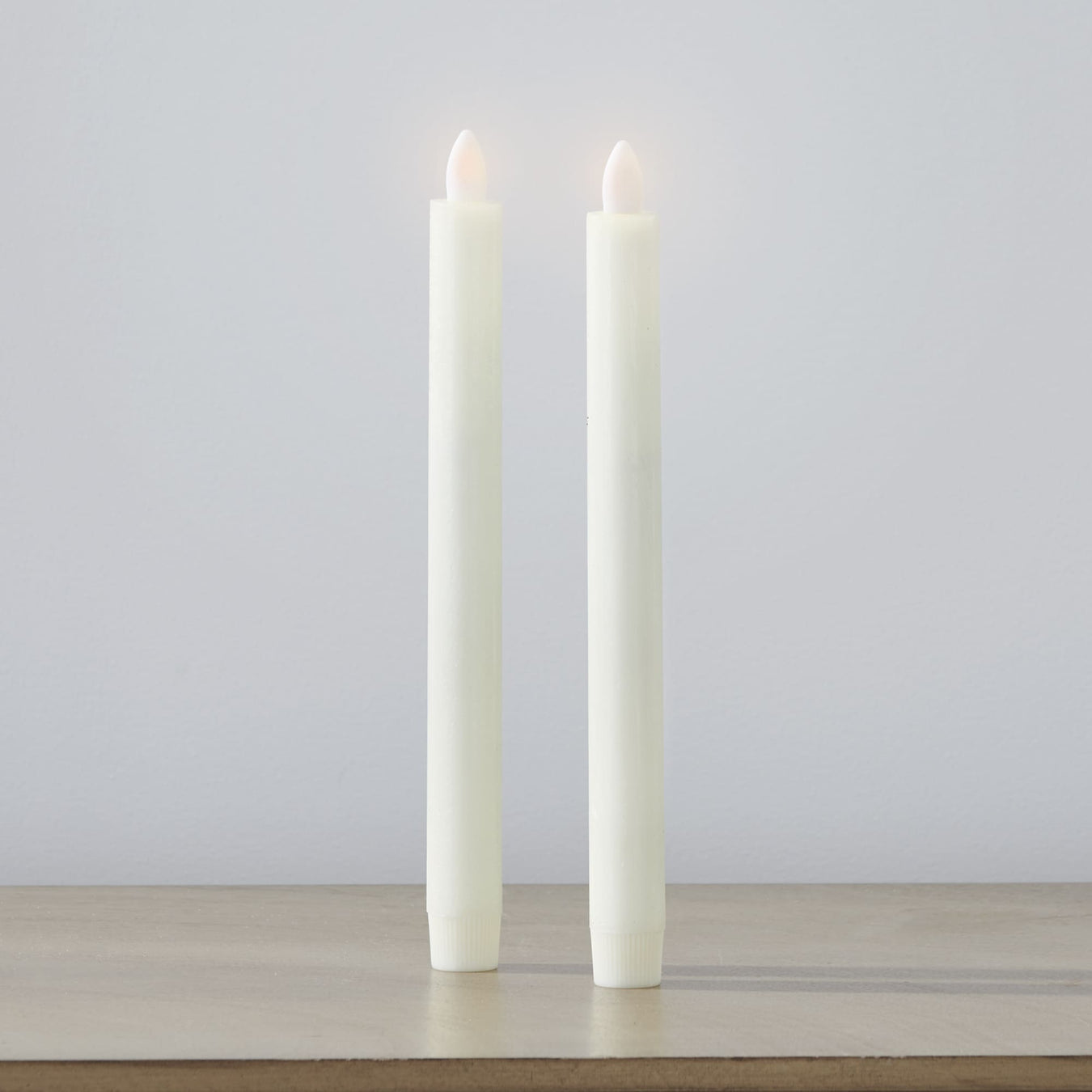 Signature HomeStyles Candles Ivory Flameless Taper Candle 2-pc set