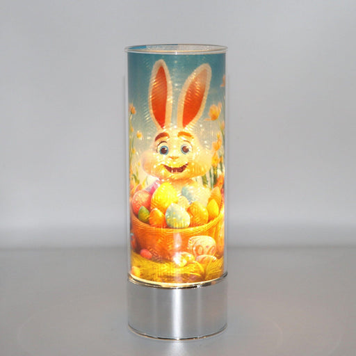 Signature HomeStyles Cylinder Inserts Bunny & Eggs Basket Insert for use with Sparkle Glass™ Accent Light