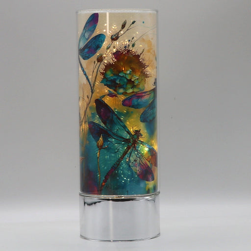 Signature HomeStyles Cylinder Inserts Dramatic Dragonflies Insert for use with Sparkle Glass™ Accent Light