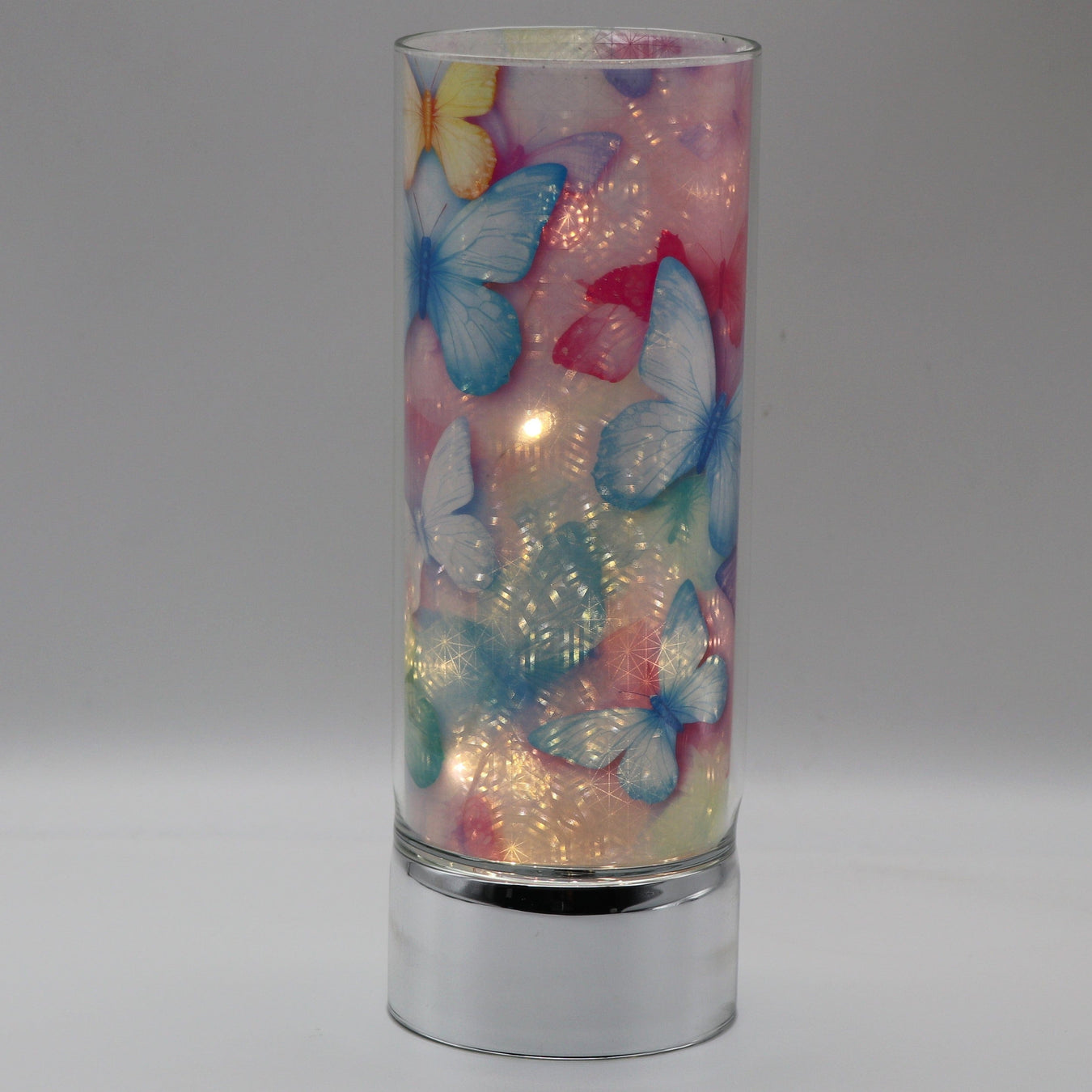 Signature HomeStyles Cylinder Inserts Feather Soft Butterflies Insert for use with Sparkle Glass™ Accent Light