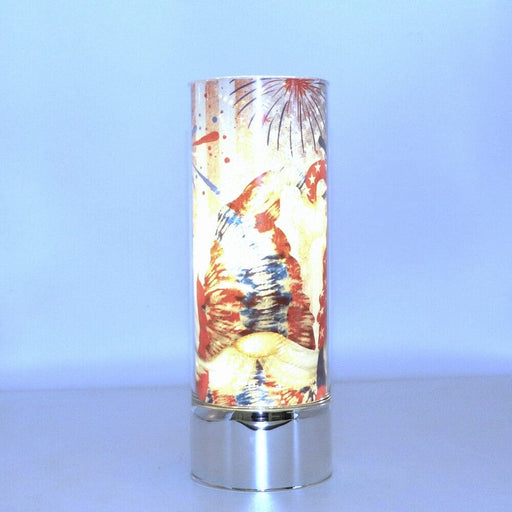 Signature HomeStyles Cylinder Inserts Stars & Stripes Gnomes Insert for use with Sparkle Glass® Accent Light