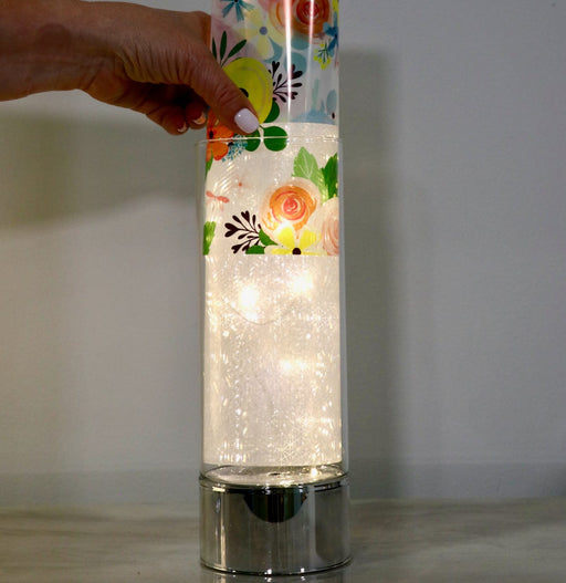 Signature HomeStyles Cylinders Sparkle Glass™ LED Cylinder Accent Light