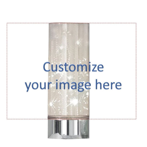 Signature HomeStyles Cylinders Sparkle Glass™ LED Cylinder Accent Light with Custom Decorative Insert