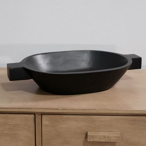 Signature HomeStyles Decorative Accents Black Wood Handled Bowl