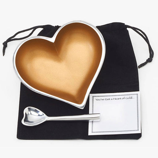 Signature HomeStyles decorative accents Happy Heart of Gold with Heart Spoon & Note Card