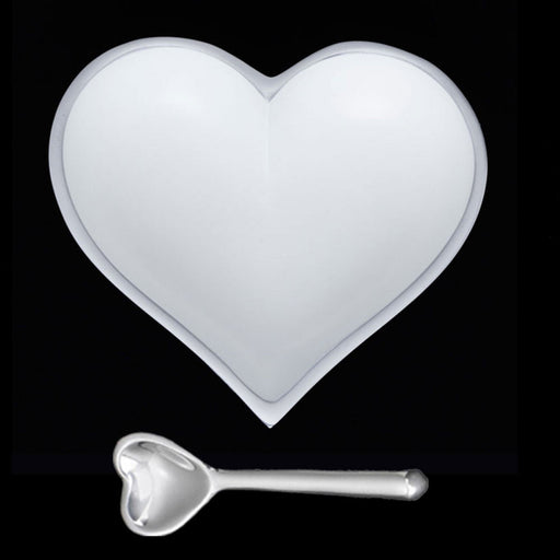 Signature HomeStyles decorative accents Happy Matte White Heart with Heart Spoon