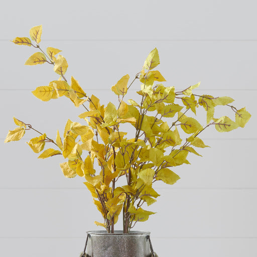 Signature HomeStyles Floral Picks & Stems Green/Yellow Harvest Leaf Pick Set