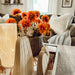Signature HomeStyles Floral Picks & Stems Orange Mum 2pc Pick Set