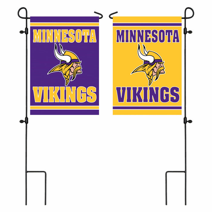 Signature HomeStyles Garden Flags Minnesota Vikings NFL Embossed Suede Flag