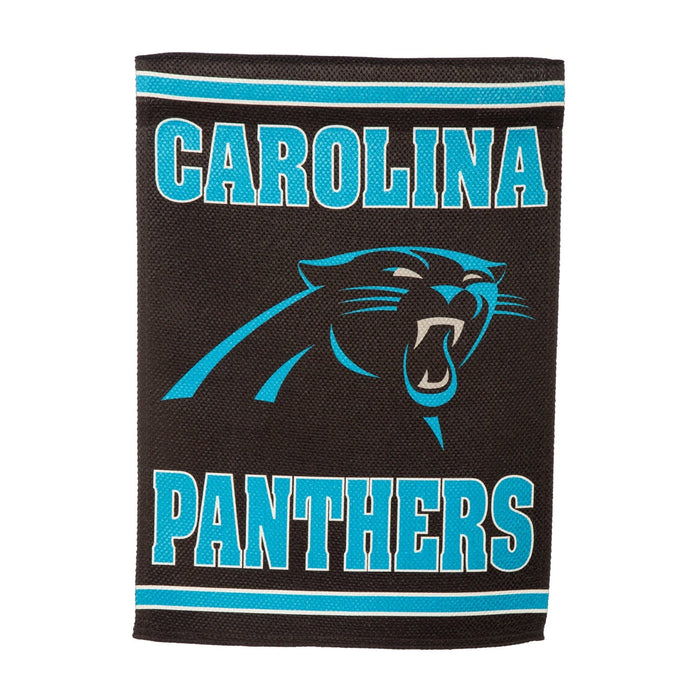 Signature HomeStyles Garden Flags Carolina Panthers NFL Embossed Suede Flag