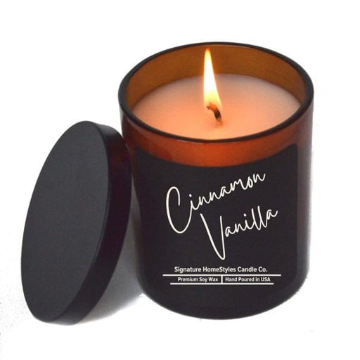 Signature HomeStyles Candle Co. Jar Candle Cinnamon Vanilla Soy Candle