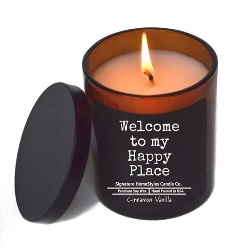 Signature HomeStyles Candle Co. Jar Candle Happy Place Cinnamon Vanilla Soy Candle
