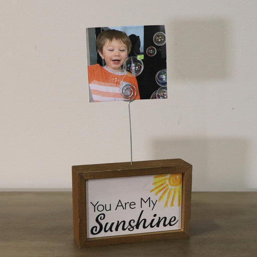 Signature HomeStyles Picture Frames You are My Sunshine Wood Photo Block