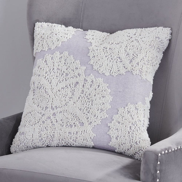 Signature HomeStyles Pillow Covers Lavender Crochet 20" Pillow Cover