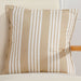 Signature HomeStyles Pillow Covers Tan Quad Stripe 18" Pillow Cover