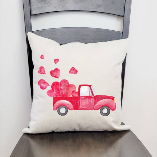 Signature HomeStyles Pillow Covers Vintage Valentine Truck Pillow Cover
