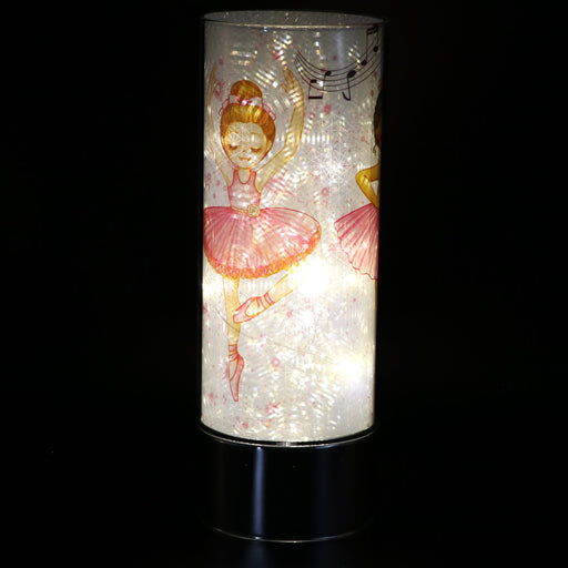 Signature HomeStyles Sparkle Glass Light & Insert Ballerina's Dance Insert and Sparkle Glass™ Accent Bundle