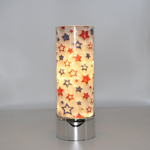 Signature HomeStyles Sparkle Glass Light & Insert Patriotic Stars Insert and Sparkle Glass® Accent Light