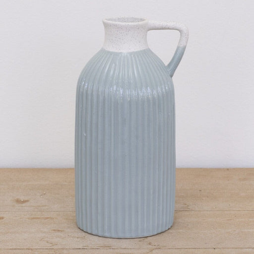 Signature HomeStyles Vases Softly Ribbed Ceramic Vase