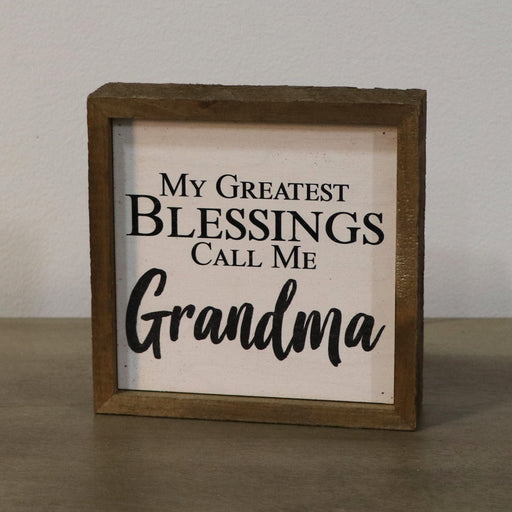 Signature HomeStyles Wall Signs My Greatest Blessing Grandma Wood Sign