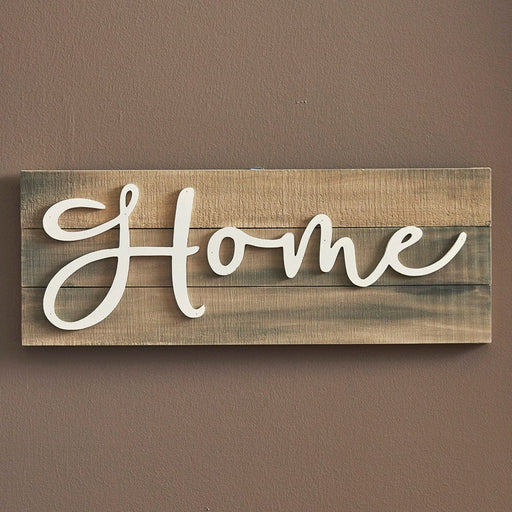 Signature HomeStyles Wall Signs Slat Back Home Wood Sign