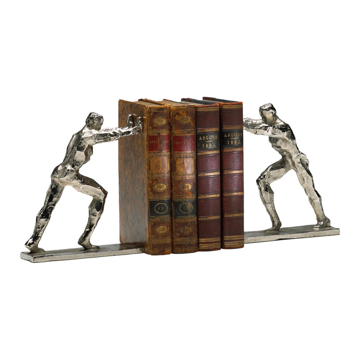 Iron Man Silver Bookends