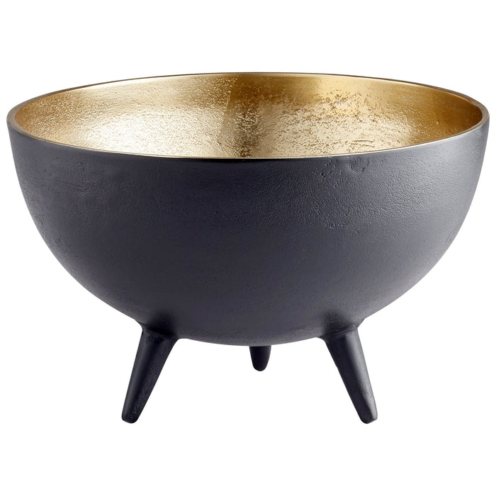 Inca Bowl - Matte Black and Gold