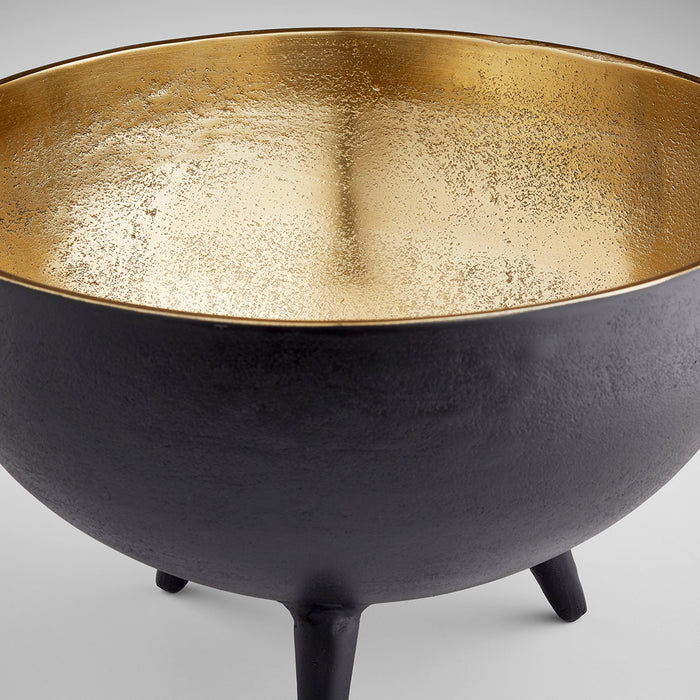 Inca Bowl - Matte Black and Gold