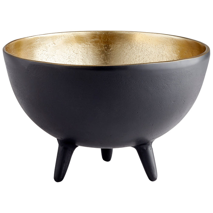 Inca Bowl - Matte Black and Gold