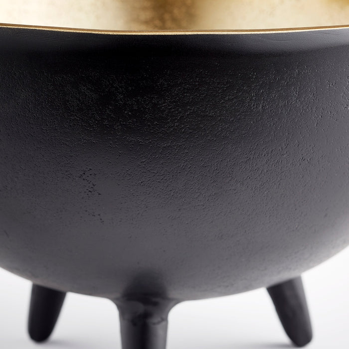 Inca Bowl - Matte Black and Gold