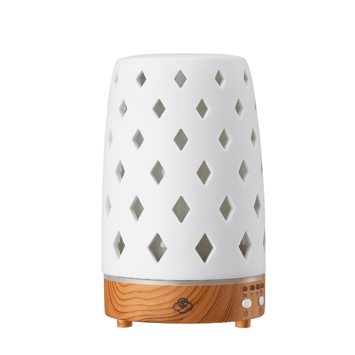 Signature HomeStyles Aroma Diffusers Ceramic White Diamond Ultrasonic Diffuser