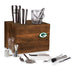 Signature HomeStyles Bar Tools Green Bay Packers NFL Madison Acacia Tabletop Bar Set