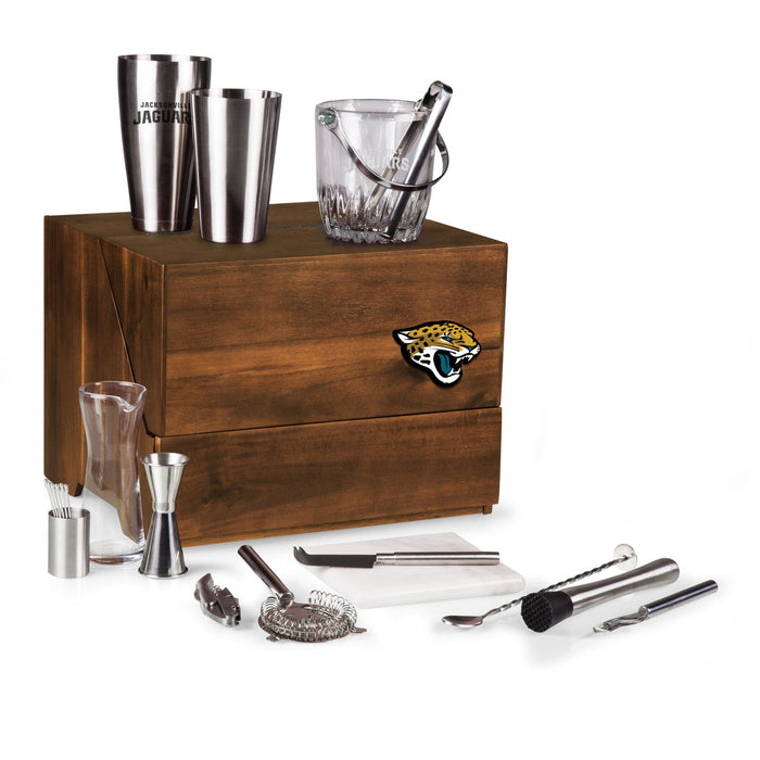 Signature HomeStyles Bar Tools Jacksonville Jaguars NFL Madison Acacia Tabletop Bar Set