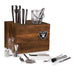 Signature HomeStyles Bar Tools Las Vegas Raiders NFL Madison Acacia Tabletop Bar Set