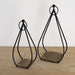 Signature HomeStyles Candle Holders Metal Teardrop 2pc Candle Holder Set