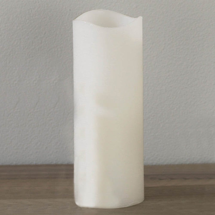 Signature HomeStyles Candles White 8" Flameless Candle with Timer