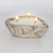 Signature HomeStyles Candles Hibiscus & Peach Whitewash Heart Dough Bowl Candle