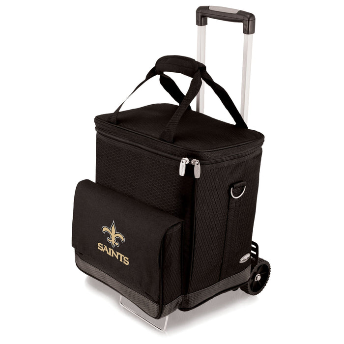 Signature HomeStyles Coolers New Orleans Saints NFL 6-Bottle Wine Cooler Tote with Trolley