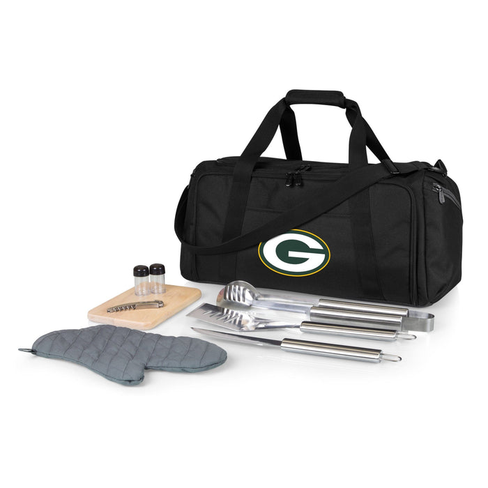 Signature HomeStyles Coolers Green Bay Packers NFL BBQ Grill Set & Cooler