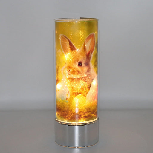 Signature HomeStyles Cylinder Inserts Baby Bunny in Grass Insert for use with Sparkle Glass™ Accent Light