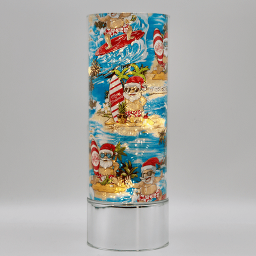 Signature HomeStyles Cylinder Inserts Beach Bum Santa insert for use with Sparkle Glass™ Accent Light