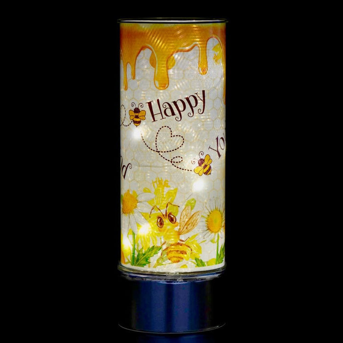 Signature HomeStyles Cylinder Inserts Bee-utiful Insert for use with Sparkle Glass ™ Accent Light