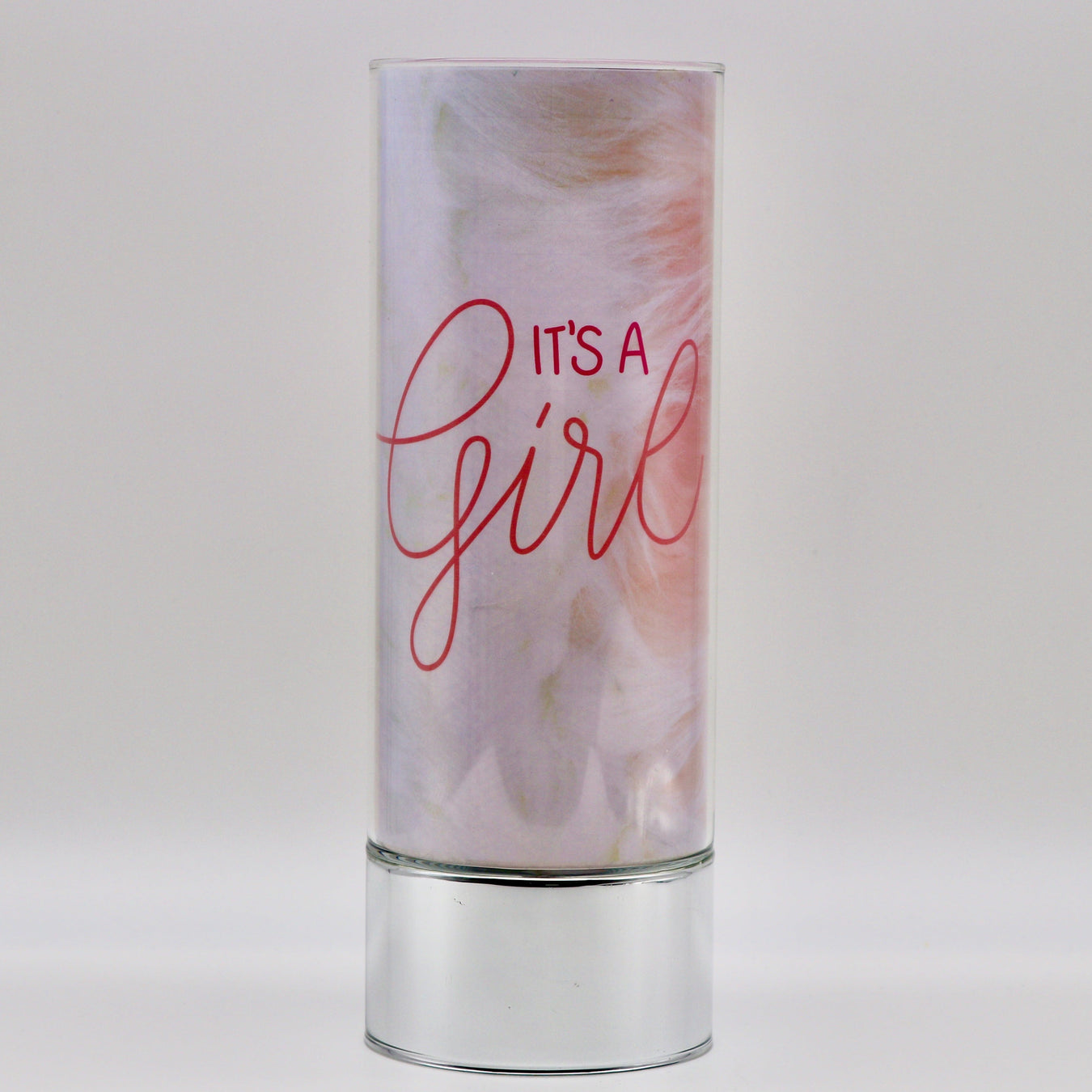 Signature HomeStyles Cylinder Inserts Booties It's A Girl Insert for use with Sparkle Glass ™ Accent Light