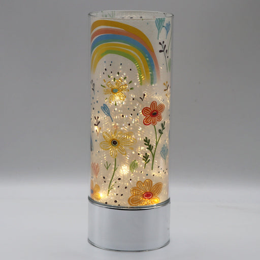 Signature HomeStyles Cylinder Inserts Flowers & Rainbows Insert for use with Sparkle Glass (TM) Accent Light