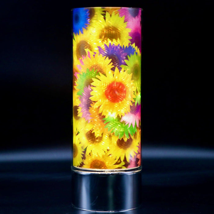Signature HomeStyles Cylinder Inserts Funky Flowers Insert for use with Sparkle Glass™ Accent Light