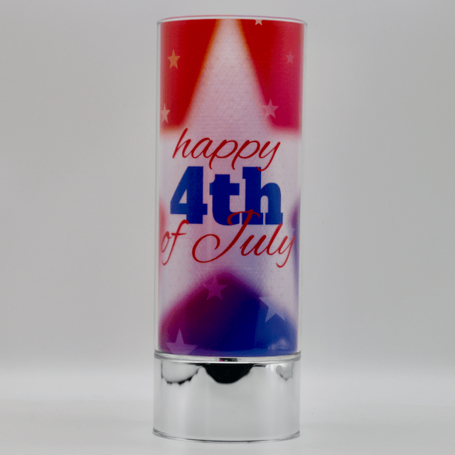 Signature HomeStyles Cylinder Inserts Happy 4th Insert for use with Sparkle Glass™ Accent Light