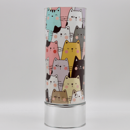 Signature HomeStyles Cylinder Inserts Happy Cat Insert for use with Sparkle Glass™ Accent Light