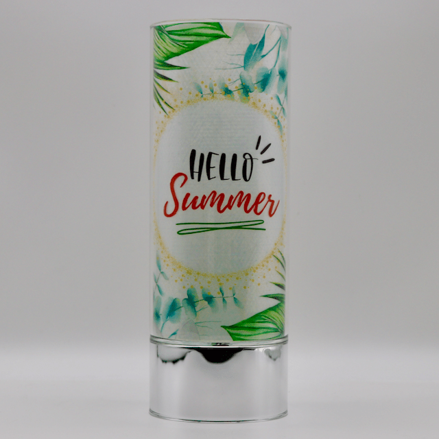 Signature HomeStyles Cylinder Inserts Hello Summer Tropical Insert for use with Sparkle Glass™ Accent Light