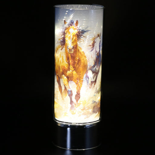 Signature HomeStyles Cylinder Inserts Horses Running Free Insert for use with Sparkle Glass™ Accent Light